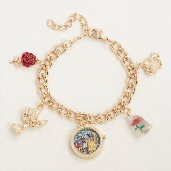 Disney Accessories Disney Belle Charm Watch Bracelet Poshmark